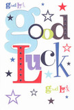 The exuberant spirit of encouragement bursts from this card, where 'Good Luck' is spelled out in a jubilant arrangement of bold fonts and brilliant colours. Oversized pastel blues entwine with lively reds, mossy greens, and striking purples in a playful composition reminiscent of Norbury's summer fairs and high street celebrations. Scattered across the bright white card, whimsical stars shimmer in navy, lemon, and lavender, echoing the playful chatter and dreams that fill the parks after dusk. The tactile pleasure of the smooth cardstock recalls the satisfaction of selecting just the right piece from a Norbury shop, ready to be slipped into a neighbour's hand as they head for a fresh start or seize a new opportunity. Whether marking a new chapter at work, facing exams at a local college, or beginning a new adventure in Norbury, this card exudes warm optimism and the simple yet powerful comfort of shared hope-an expression of community belief and unwavering support in every colourful detail.